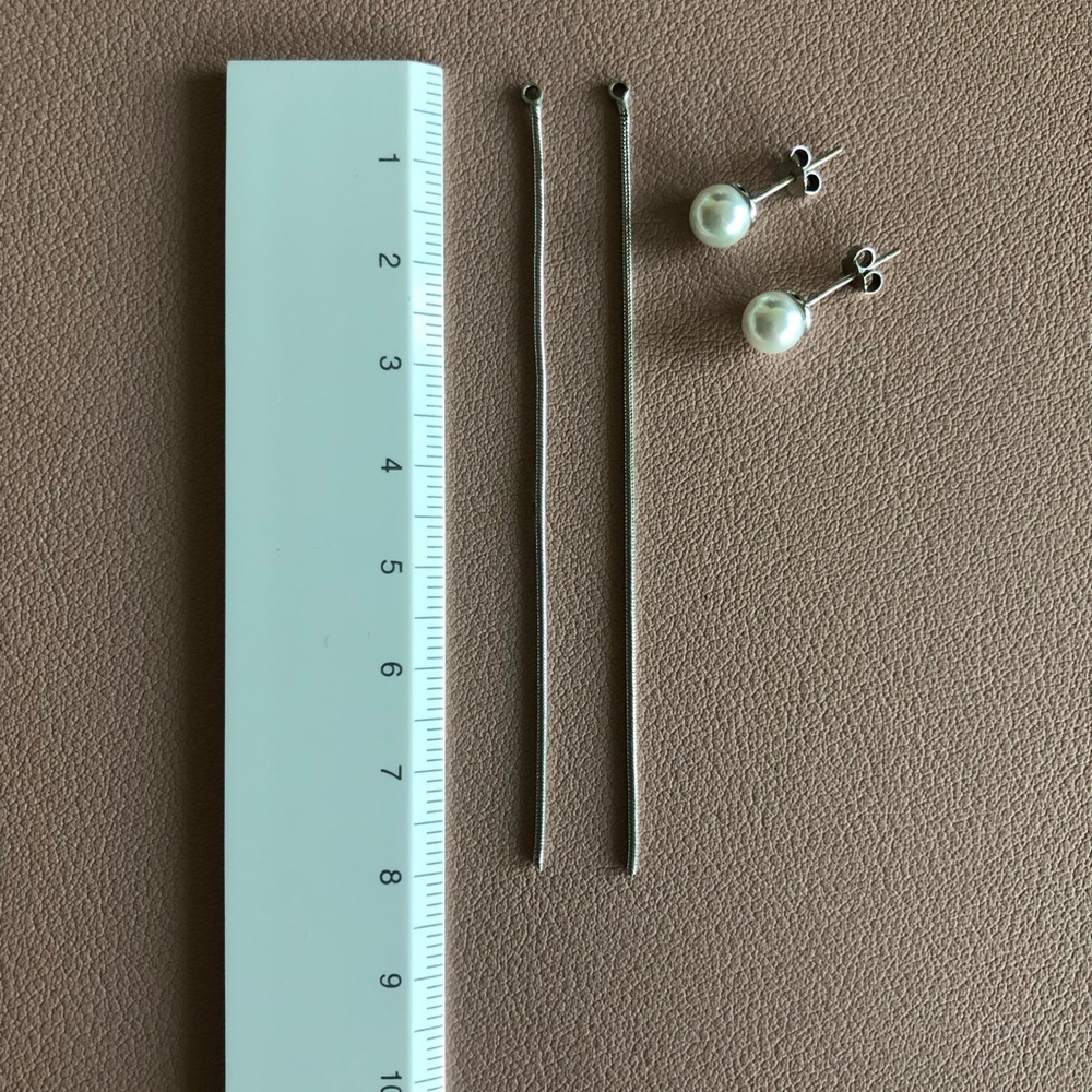 Pearl String Earrings